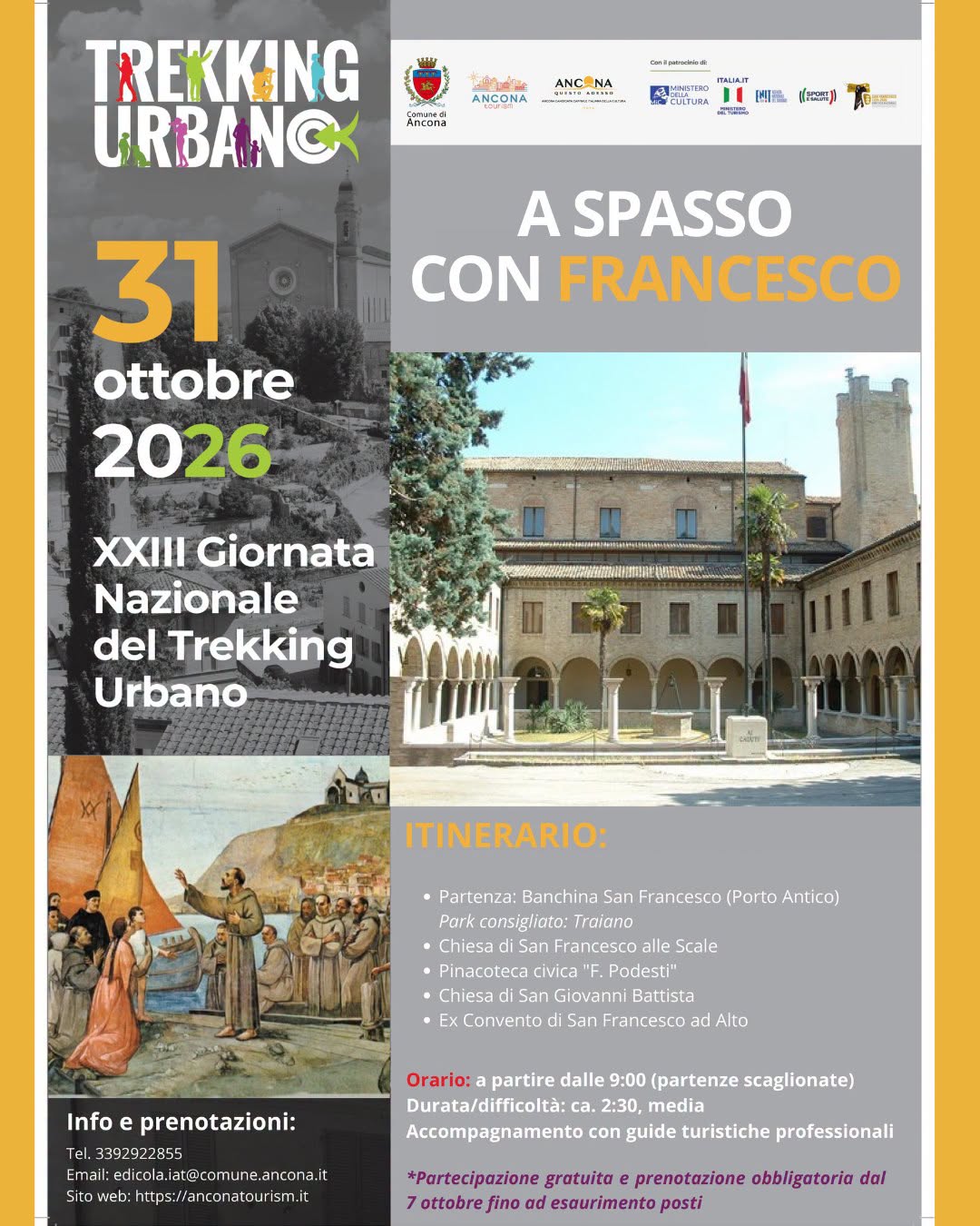 Plakat von Trekking Urbano - A Spasso con Francesco