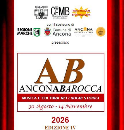 Poster for AnconaBarocca – Musica e cultura nei luoghi storici