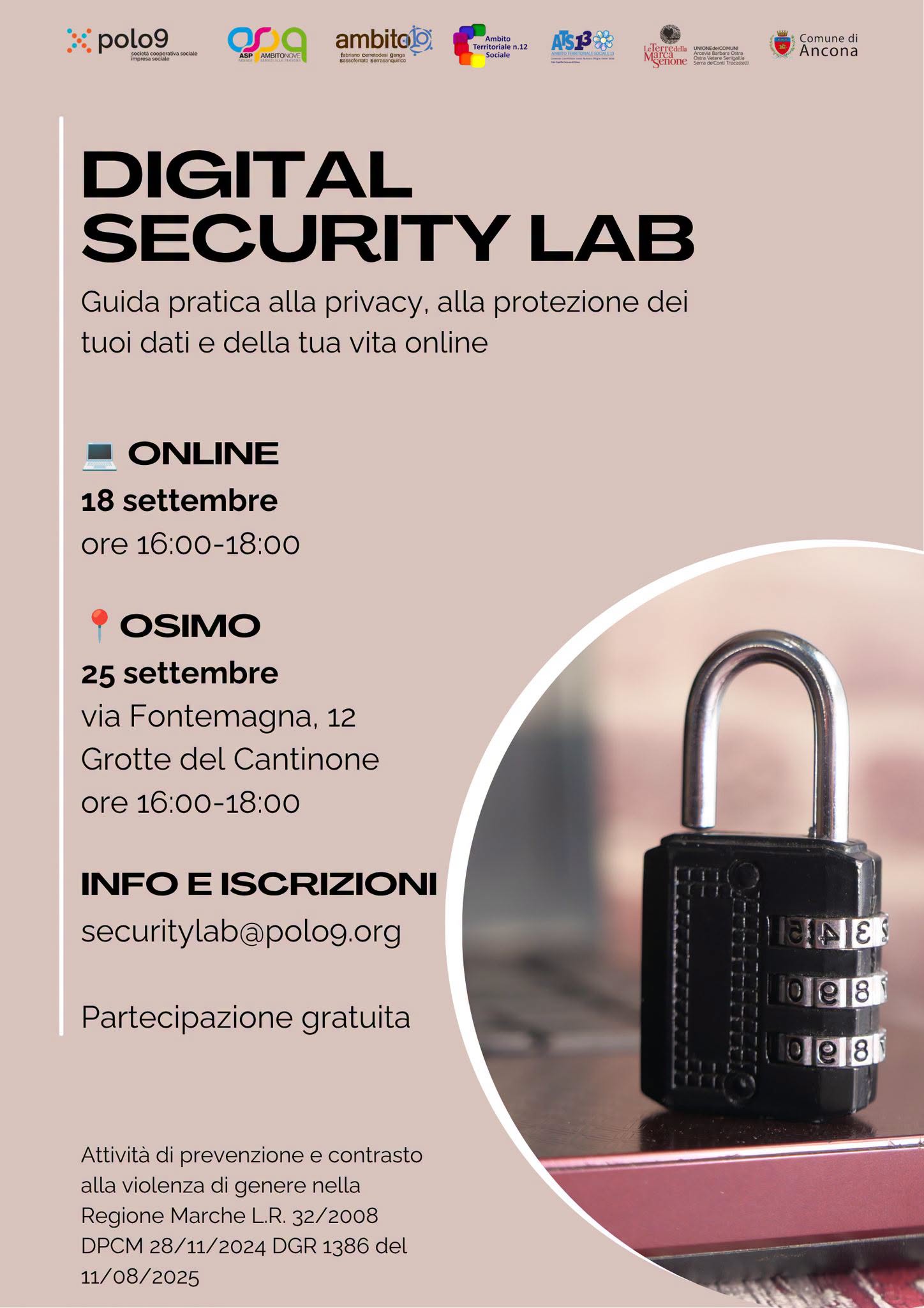 Locandina di Digital Security Lab