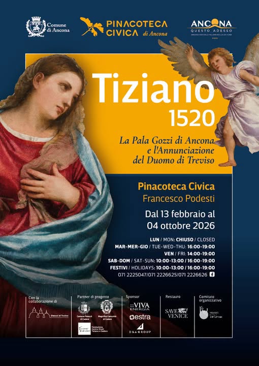 Locandina di Ancona questo adesso - Tiziano 1520: La Pala Gozzi di Ancona e l'Annunciazione del Duomo di Treviso