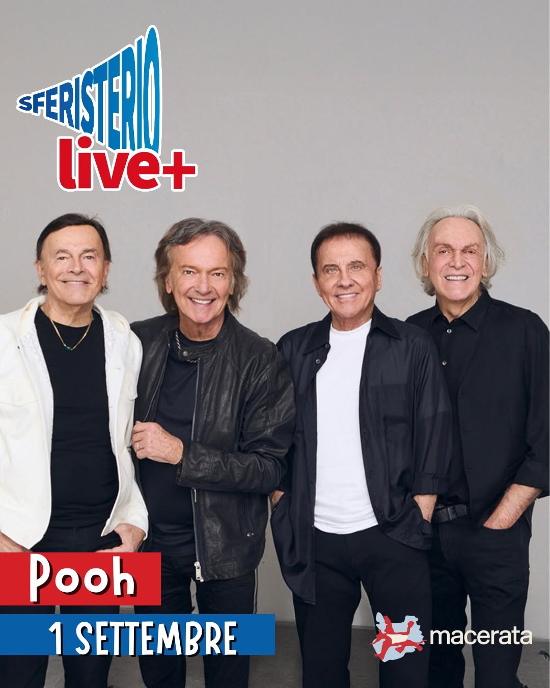 Locandina di Pooh in concerto - Sferisterio Live+ 2026