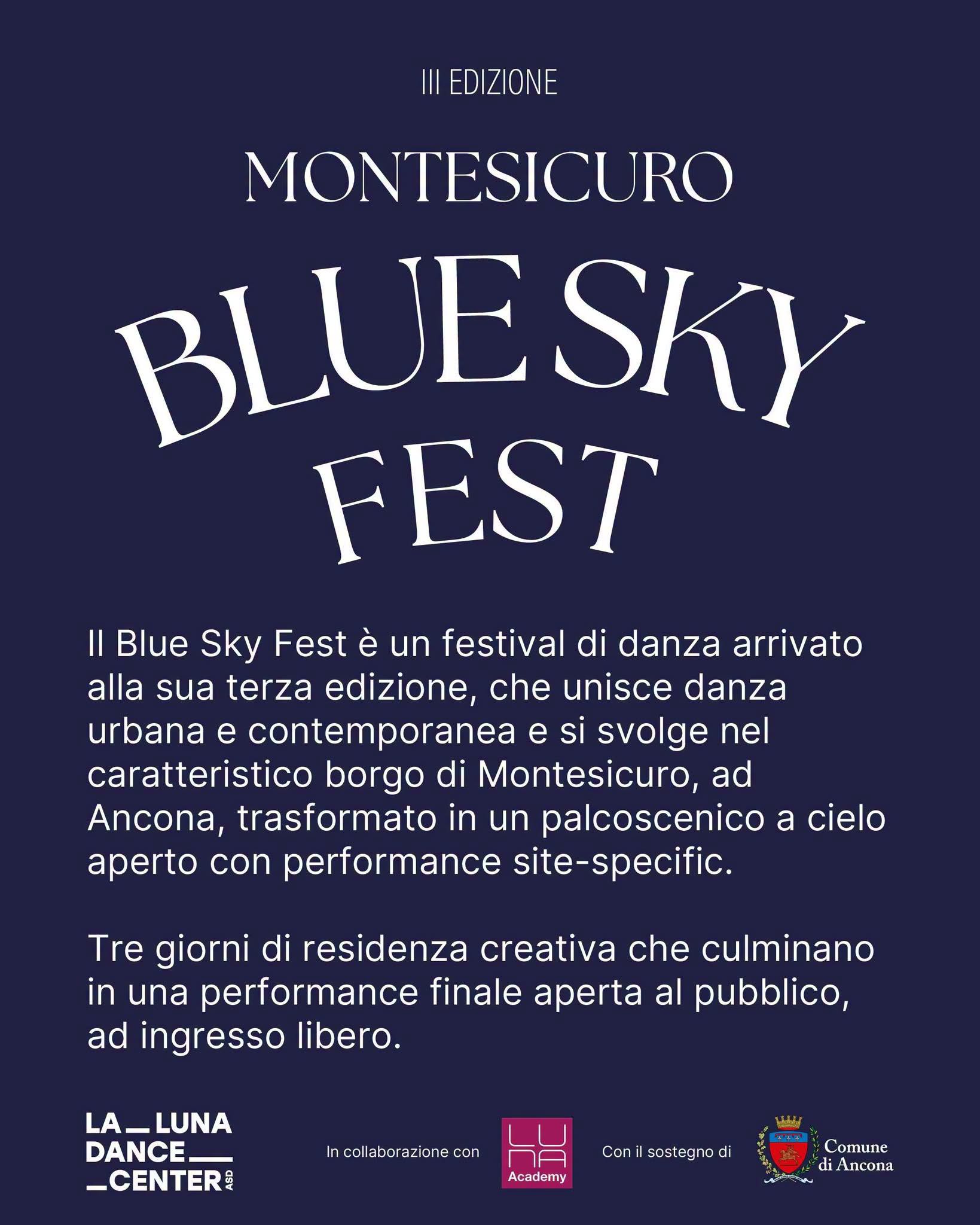 Locandina di Montesicuro Blue Sky Fest
