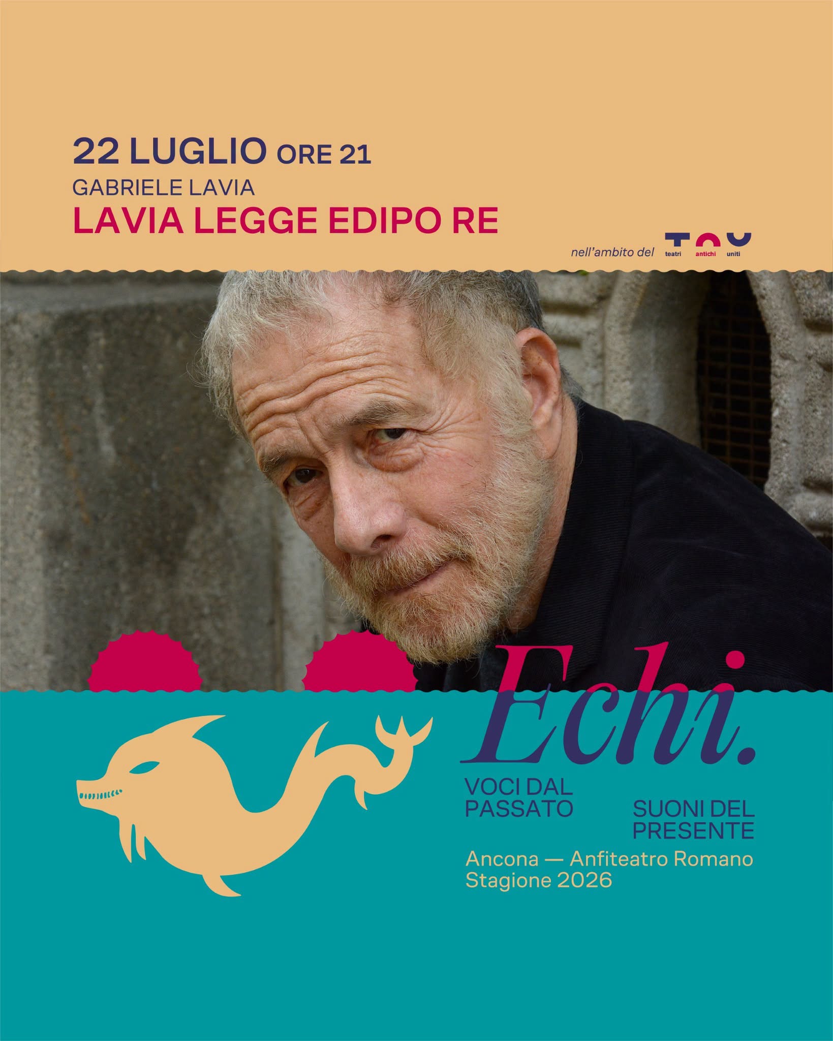 Locandina di Lavia legge Edipo Re