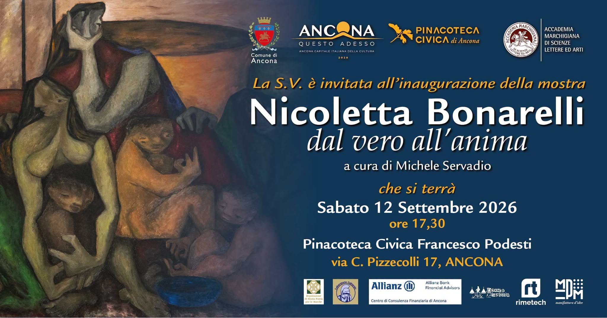 Poster for Nicoletta Bonarelli. Dal vero all'anima