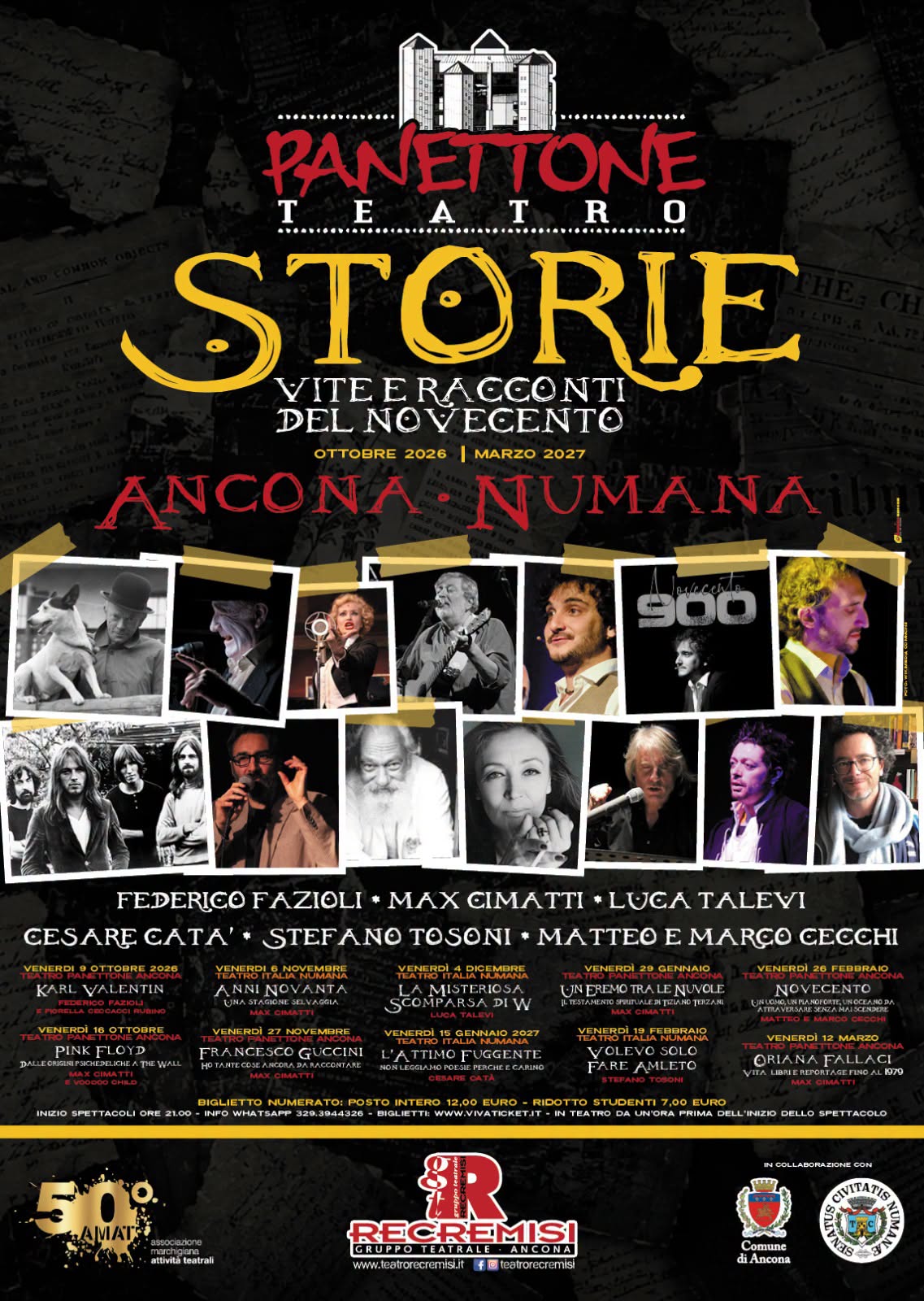 Locandina di Panettone Teatro: Storie, vite e racconti del Novecento