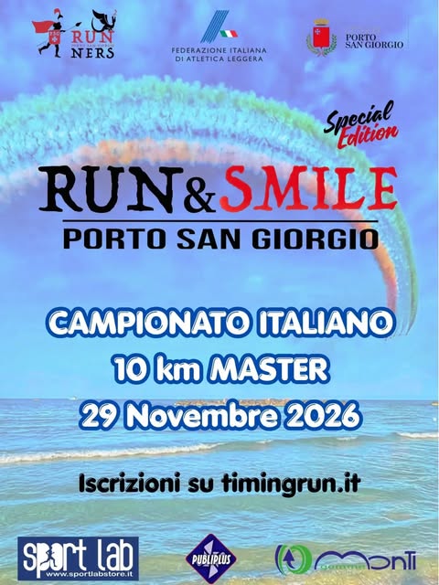 Plakat von Campionato Italiano 10 km Master - Run & Smile Special Edition
